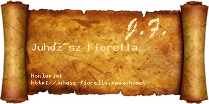 Juhász Fiorella névjegykártya