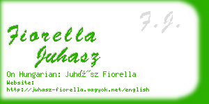 fiorella juhasz business card